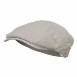 MG Men's Linen Summer Ivy Cap -Adams Shop ls001dv beige 1