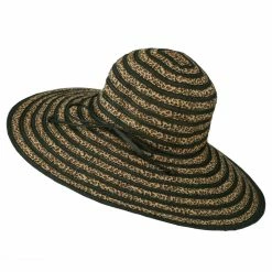 Jeanne Simmons Woman's Leopard Stripe Paper Braid Hat 21 Jeanne Simmons Woman's Leopard Stripe Paper Braid Hat -Adams Shop ls001fw 2