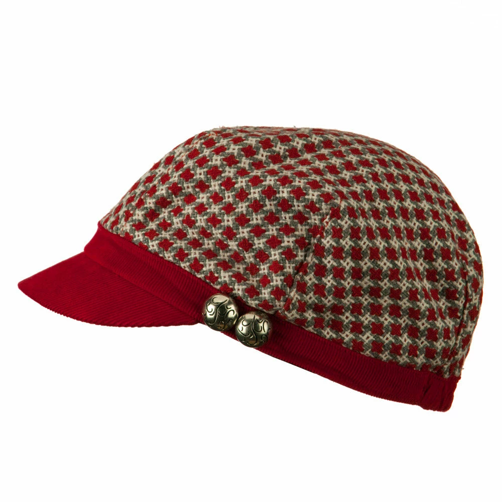 Jeanne Simmons Libby Silver Button Cabbie Cap 11 Jeanne Simmons Libby Silver Button Cabbie Cap - Image 9