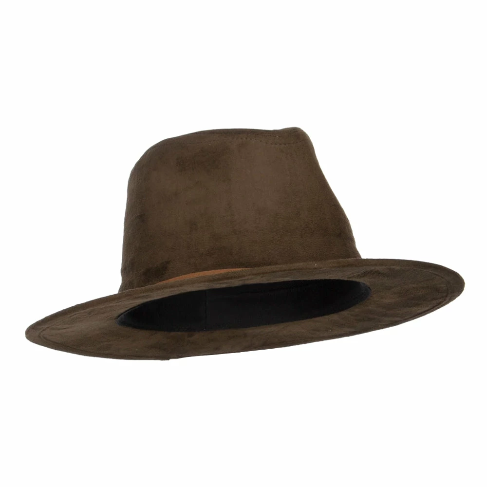 Jeanne Simmons Women's Leatherette Tie Suede Panama Hat 6 Jeanne Simmons Women's Leatherette Tie Suede Panama Hat - Image 4