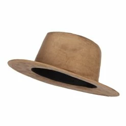 Jeanne Simmons Women's Leatherette Tie Suede Panama Hat 22 Jeanne Simmons Women's Leatherette Tie Suede Panama Hat -Adams Shop lt002pe camel 1