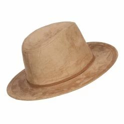 Jeanne Simmons Women's Leatherette Tie Suede Panama Hat 24 Jeanne Simmons Women's Leatherette Tie Suede Panama Hat -Adams Shop lt002pe camel 3