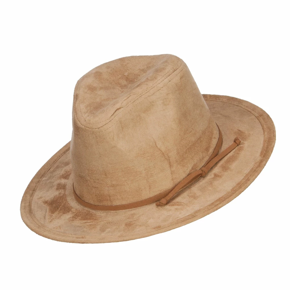 Jeanne Simmons Women's Leatherette Tie Suede Panama Hat 12 Jeanne Simmons Women's Leatherette Tie Suede Panama Hat - Image 10