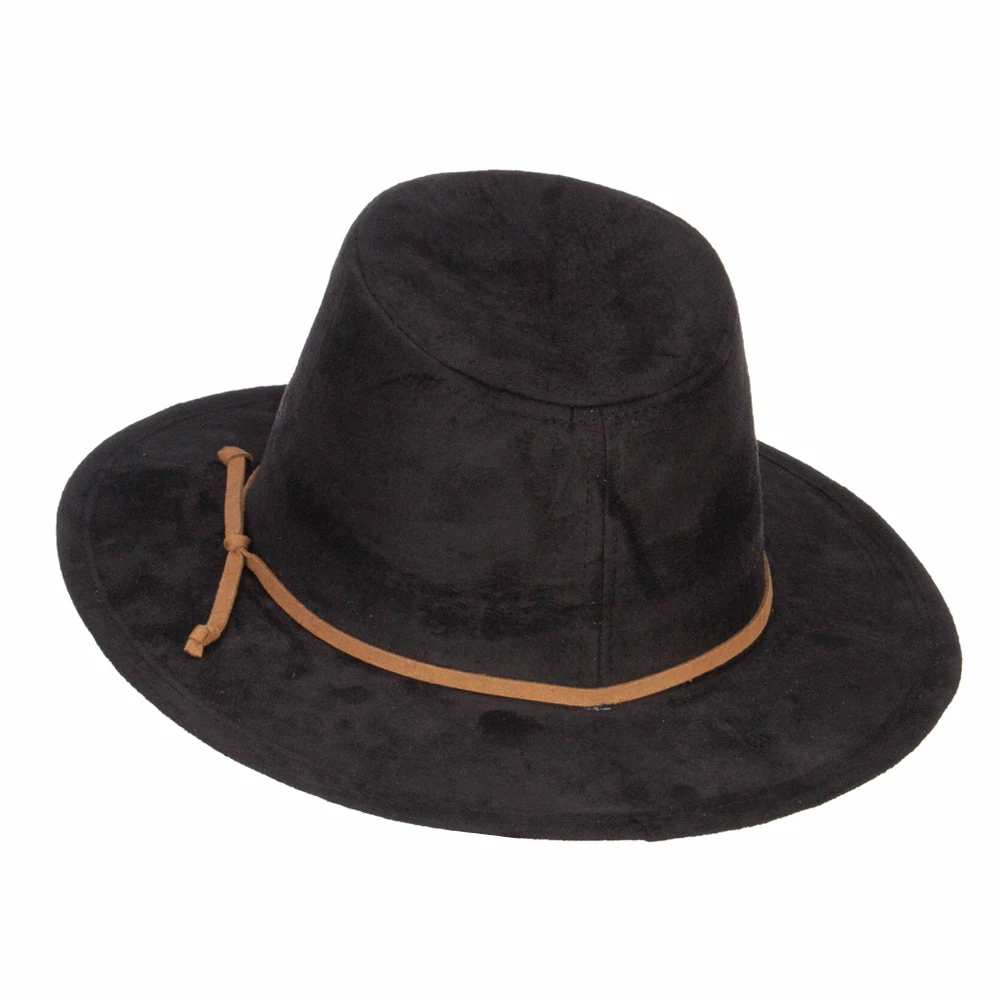 Jeanne Simmons Women's Leatherette Tie Suede Panama Hat 14 Jeanne Simmons Women's Leatherette Tie Suede Panama Hat - Image 12