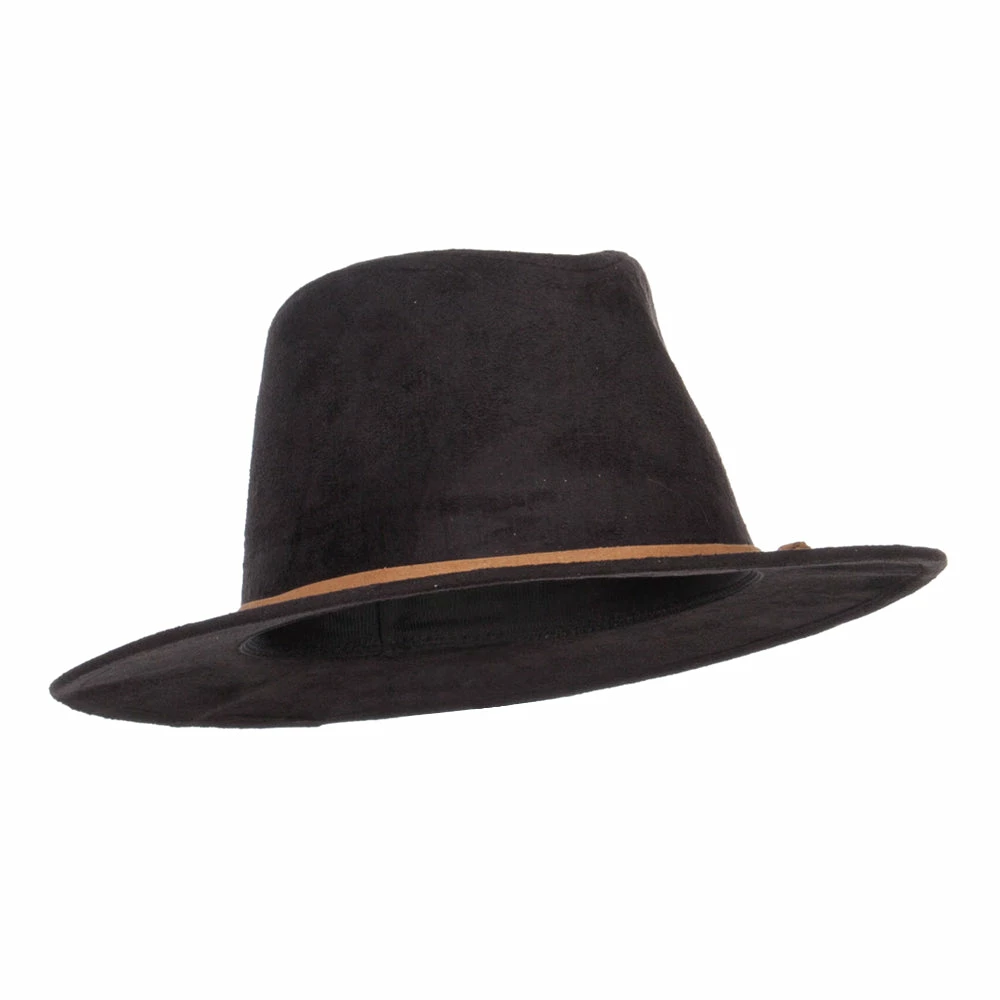 Jeanne Simmons Women's Leatherette Tie Suede Panama Hat 16 Jeanne Simmons Women's Leatherette Tie Suede Panama Hat - Image 14