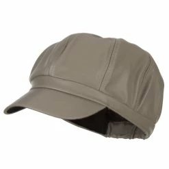 Something Special Ladies Vegan Leather Newsboy Hat