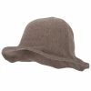 Jeanne Simmons Ladies Wool Wired 3 Inch Brim Bucket Hat -Adams Shop lw001bh beige 1