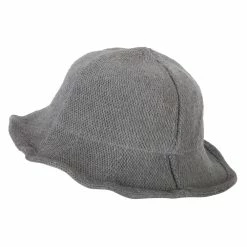 Jeanne Simmons Ladies Wool Wired 3 Inch Brim Bucket Hat -Adams Shop lw002bh lt grey 2