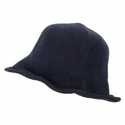Jeanne Simmons Ladies Wool Wired 3 Inch Brim Bucket Hat -Adams Shop lw003bh navy 5