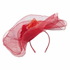 Something Special Three Layers Fascinator With Mixed Flower 38 Something Special Three Layers Fascinator With Mixed Flower -Adams Shop ly002df red coral 1 2