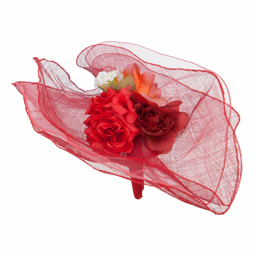 Something Special Three Layers Fascinator With Mixed Flower 22 Something Special Three Layers Fascinator With Mixed Flower - Image 20