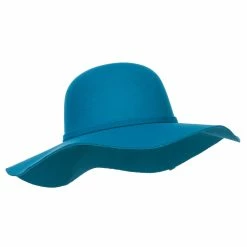 Hatiya Polyester Floppy Wide Brim Hat -Adams Shop ly006fp teal 4