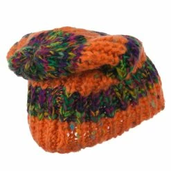Hatiya Multi Color Long Beanie 19 Hatiya Multi Color Long Beanie -Adams Shop mc001bd orange 3