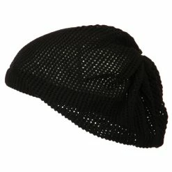 Rasta World Mesh Deep Shell Beanie Hat -Adams Shop md001bd black 5