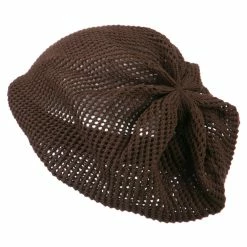 Rasta World Mesh Deep Shell Beanie Hat -Adams Shop md003bd brown 2