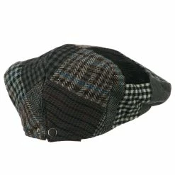 Jeanne Simmons Men's Patchwork Ivy Cap -Adams Shop me001ic black grey 3