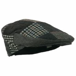 Jeanne Simmons Men's Patchwork Ivy Cap -Adams Shop me001ic black grey 4