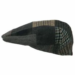 Jeanne Simmons Men's Patchwork Ivy Cap -Adams Shop me001ic black grey 5