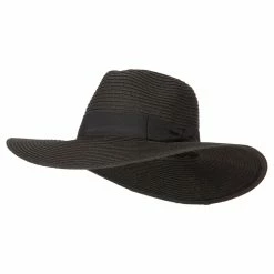 Jeanne Simmons Women's Paper Straw Wide Brim Fedora Hat