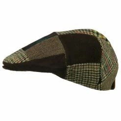 Jeanne Simmons Men's Patchwork Ivy Cap -Adams Shop me002ic brown green 5