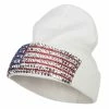 Something Special American Flag Stone Beanie 1 Something Special American Flag Stone Beanie -Adams Shop mg001di white 1