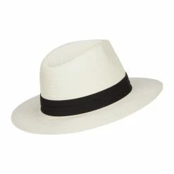 MG Toyo Fedora Hat With Color Band 24 MG Toyo Fedora Hat With Color Band -Adams Shop mg002sf cream black 3