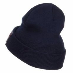 Something Special American Flag Stone Beanie -Adams Shop mg003di navy 2