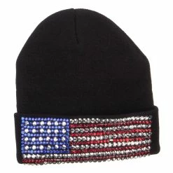 Something Special American Flag Stone Beanie -Adams Shop mg004di black 5