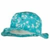 Jeanne Simmons Palm Print Wired Bucket Hat -Adams Shop mh001bh aqua 1