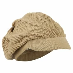 Rasta World Mesh Deep Crown Visored Beanie 25 Rasta World Mesh Deep Crown Visored Beanie -Adams Shop mh001dc camel 4