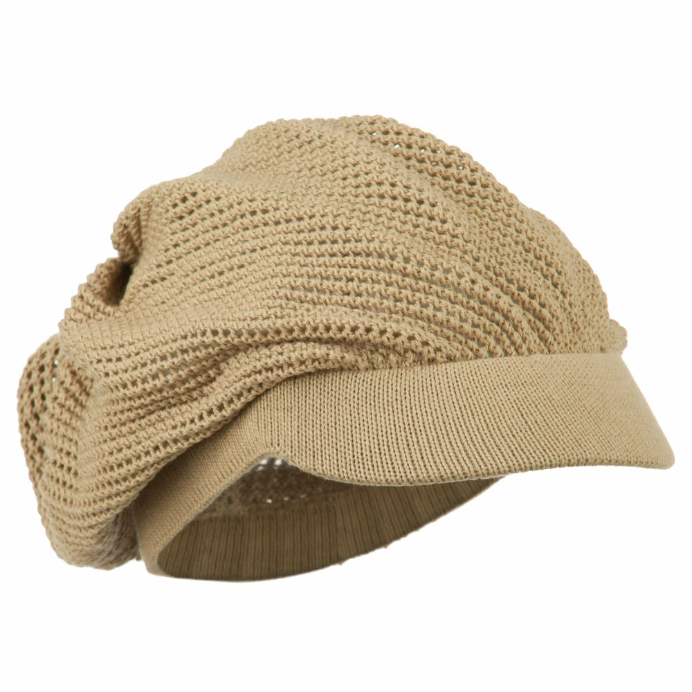 Rasta World Mesh Deep Crown Visored Beanie 6 Rasta World Mesh Deep Crown Visored Beanie - Image 4