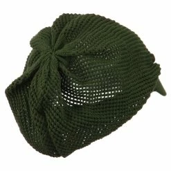 Rasta World Mesh Deep Crown Visored Beanie 29 Rasta World Mesh Deep Crown Visored Beanie -Adams Shop mh002dc olive 3