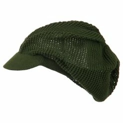 Rasta World Mesh Deep Crown Visored Beanie 31 Rasta World Mesh Deep Crown Visored Beanie -Adams Shop mh002dc olive 5