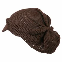 Rasta World Mesh Deep Crown Visored Beanie 33 Rasta World Mesh Deep Crown Visored Beanie -Adams Shop mh003dc brown 2