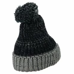 Jeanne Simmons Mixed Tone Acrylic Cuff Beanie -Adams Shop mi001bf black 3