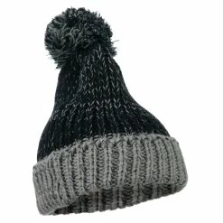 Jeanne Simmons Mixed Tone Acrylic Cuff Beanie -Adams Shop mi001bf black 4