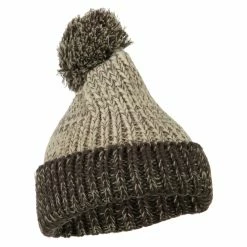 Jeanne Simmons Mixed Tone Acrylic Cuff Beanie -Adams Shop mi003bf cream 4