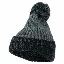 Jeanne Simmons Mixed Tone Acrylic Cuff Beanie -Adams Shop mi004bf grey 1