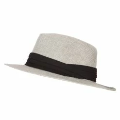 Something Special Men's Linen Panama Fedora Hat 36 Something Special Men's Linen Panama Fedora Hat -Adams Shop ml001pe grey 5