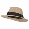 Something Special Men's Linen Panama Fedora Hat -Adams Shop ml003pe dk natural 1