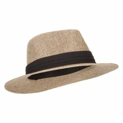 Something Special Men's Linen Panama Fedora Hat 25 Something Special Men's Linen Panama Fedora Hat -Adams Shop ml003pe dk natural 4