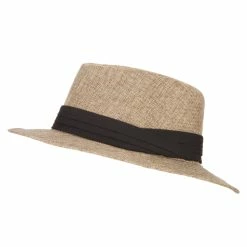 Something Special Men's Linen Panama Fedora Hat 26 Something Special Men's Linen Panama Fedora Hat -Adams Shop ml003pe dk natural 5