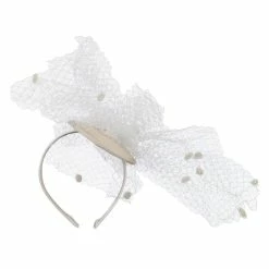 Magid Small Crown Pompom Headband Fascinator