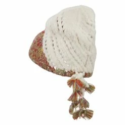 Jeanne Simmons Women's Multi Mix Gathered Back Beanie -Adams Shop mm003ms white 2