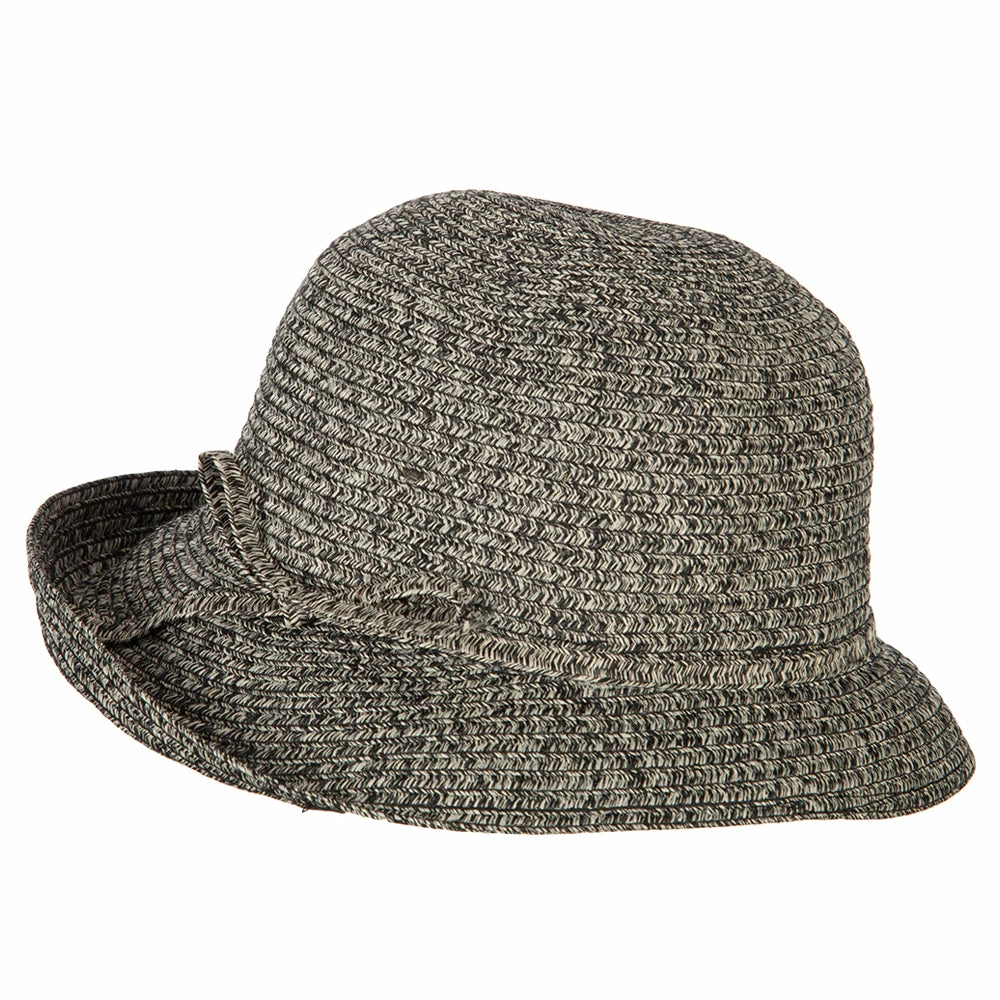 Jeanne Simmons Women's Polyester Braid Asymmetrical Brim Bowler Hat 14 Jeanne Simmons Women's Polyester Braid Asymmetrical Brim Bowler Hat - Image 12