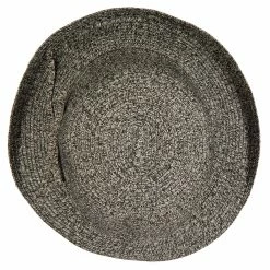 Jeanne Simmons Women's Polyester Braid Asymmetrical Brim Bowler Hat 36 Jeanne Simmons Women's Polyester Braid Asymmetrical Brim Bowler Hat -Adams Shop mp001tp black tweed 5