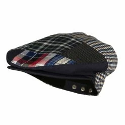 Jeanne Simmons Men's Patchwork Design Ivy Cap -Adams Shop mp002dv navy 1