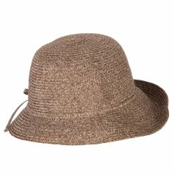 Jeanne Simmons Women's Polyester Braid Asymmetrical Brim Bowler Hat 24 Jeanne Simmons Women's Polyester Braid Asymmetrical Brim Bowler Hat -Adams Shop mp002tp brown tweed 3