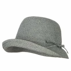 Jeanne Simmons Women's Polyester Braid Asymmetrical Brim Bowler Hat 27 Jeanne Simmons Women's Polyester Braid Asymmetrical Brim Bowler Hat -Adams Shop mp003tp sky blue tweed 1