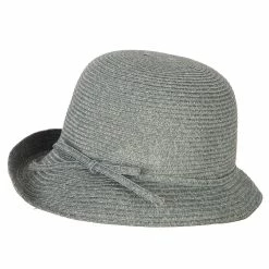 Jeanne Simmons Women's Polyester Braid Asymmetrical Brim Bowler Hat 28 Jeanne Simmons Women's Polyester Braid Asymmetrical Brim Bowler Hat -Adams Shop mp003tp sky blue tweed 2